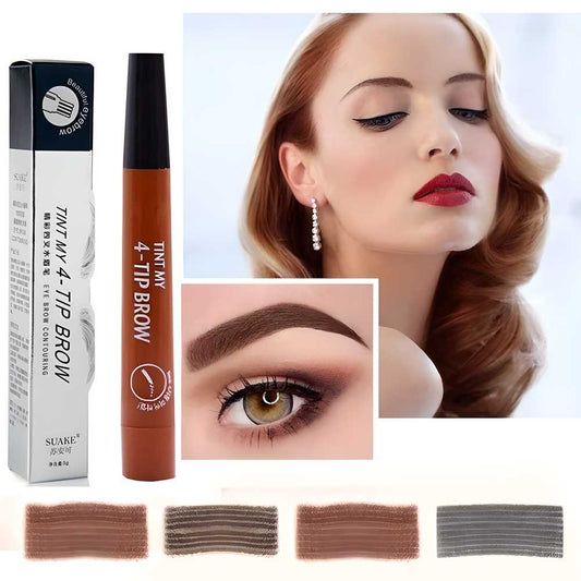 3D Waterproof Microblading Eyebrow Pen | Combo Offer - Black + Brown