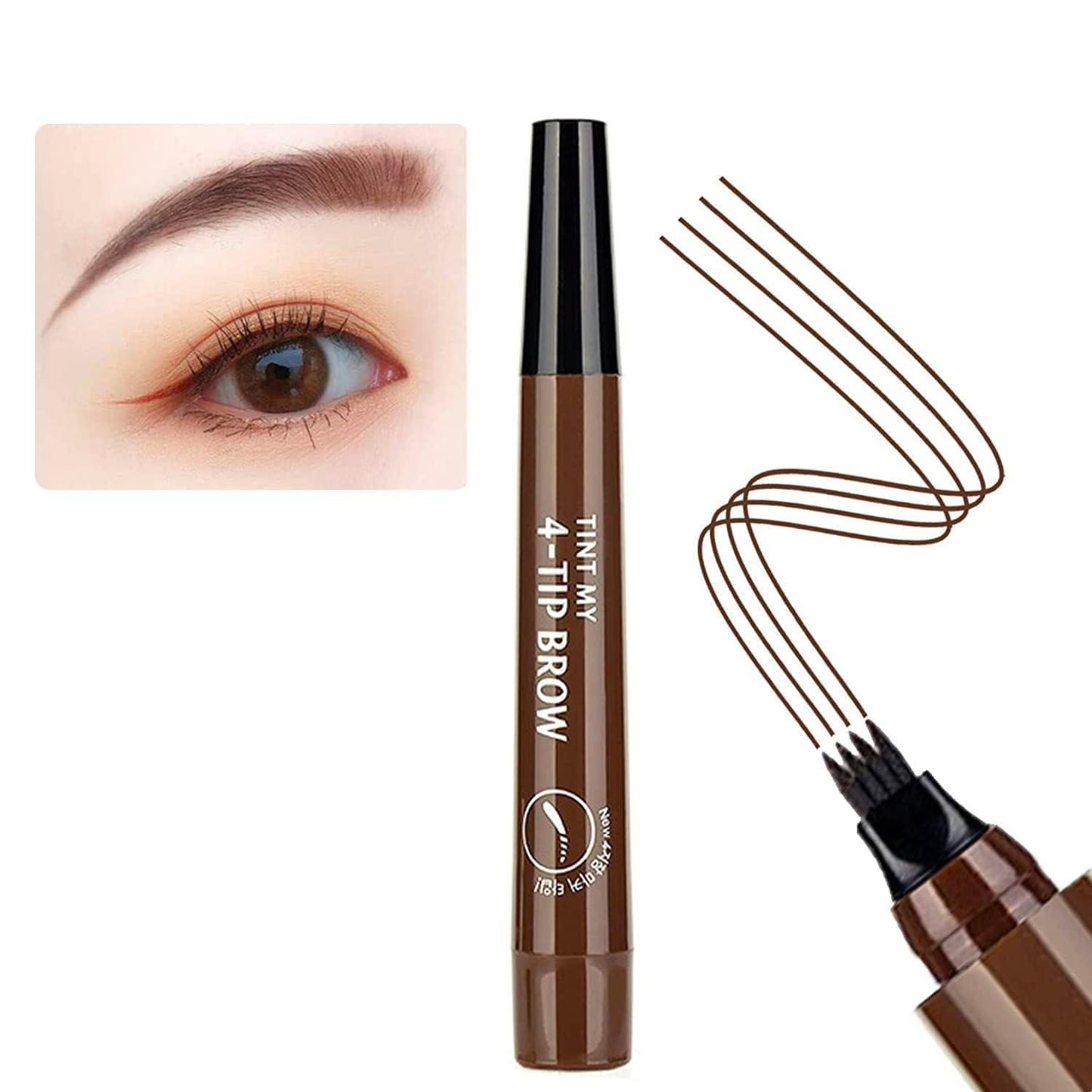 3D Waterproof Microblading Eyebrow Pen | Combo Offer - Black + Brown