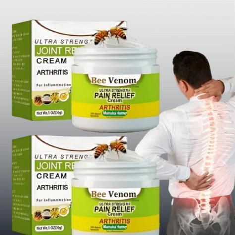 30 DAY MONEY BACK OFFER!! #1 Bee Venom Pain Relief Cream Buy 1 Get 1 Free! ⭐⭐⭐⭐⭐(9,286 Ratings)